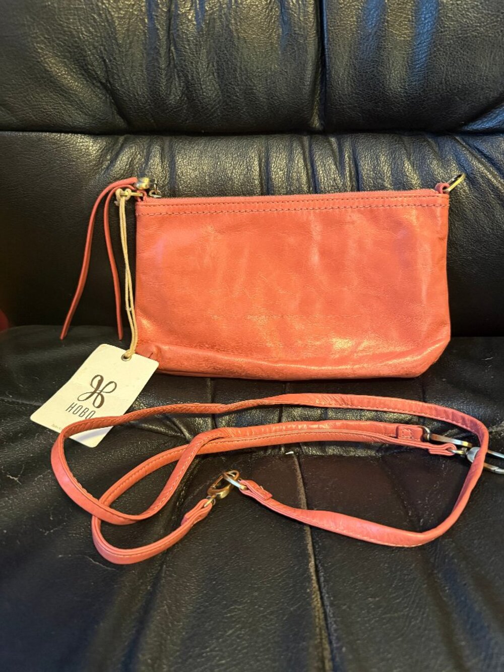 NWT HOBO Darcy Cherry Blossom ( Salmon Pink) Convertible Crossbody bag.